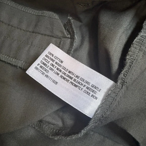 A New Day Women Olive Green Pleated Wide Leg Pants Size 12 - Picture 8 of 8